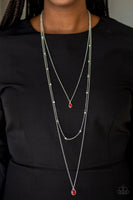 City Blockbuster - Red - Paparazzi Necklace #4419 (D)