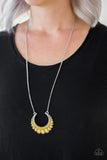 Paparazzi - Count To ZEN - Yellow Necklace #486 (D)