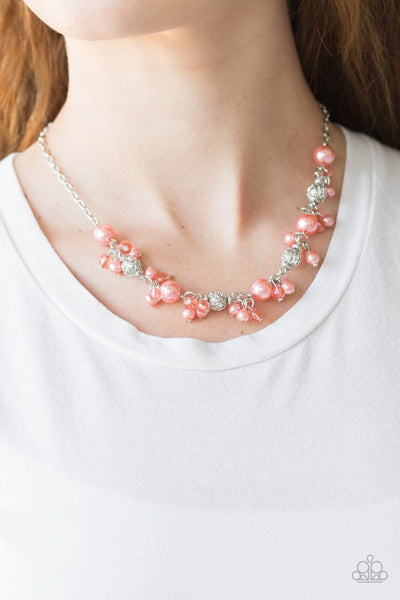 Weekday Wedding - Coral - Paparazzi Necklace