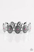 Girl Grandeur - Pink - Paparazzi Stretchy Bracelet