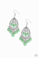 Gorgeously Genie - Green - Paparazzi Earrings