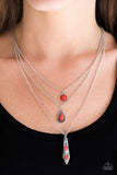 Tahitian Princess - Red - Paparazzi Necklace #1526