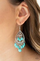 Gorgeously Genie - Blue - Paparazzi Earrings