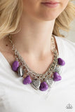 Paparazzi - Change Of Heart - Purple Heart Necklace