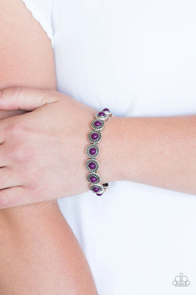 Globetrotter Goals - Purple - Paparazzi Stretchy Bracelet #790 (D)