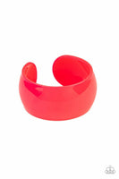 Fluent in Flamboyance - Pink - Paparazzi Acrylic Cuff Bracelet Life of the Party