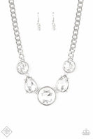 All the World's My Stage - White - Paparazzi Necklace Fashion Fix #4956 (D)