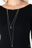 Crystal Chic - Purple - Paparazzi Necklace