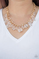 Gorgeously Globetrotter - Gold - Paparazzi Necklace #1546 (D)