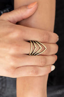 The Main Point - Brass - Paparazzi Ring