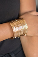 Professional Prima Donna - Gold - Paparazzi Cuff Bracelet #2419