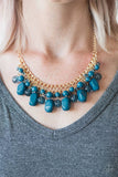 Paparazzi - Newport Native - Blue Necklace #244