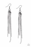 Center Stage Status - Black - Paparazzi Earrings