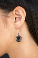 Stylishly Saharan - Black - Paparazzi Earrings #2803