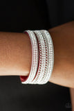Dangerously Drama Queen - Red - Paparazzi Snap Bracelet
