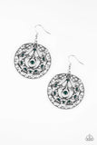 Paparazzi - Choose To Sparkle - Green Earrings