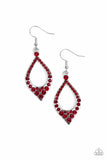 Finest First Lady - Red - Paparazzi Earrings