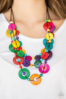 Catalina Coastin - Multi - Paparazzi Wood Necklace