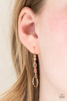 Demurely Dainty - Copper - Paparazzi Necklace