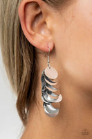 Now You Sequin It - Silver - Paparazzi  Earrings Life of The Party