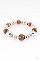Paparazzi "Once Upon A MARITIME" - Brown Stretchy Bracelet #2298 (D)