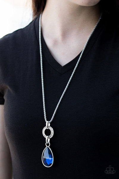 Lookin Like A Million - Blue - Paparazzi Necklace