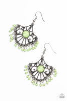 Paparazzi - Stone Lagoon - Green Earrings #3025 (D)