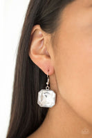 Me, Myself, and IDOL - White - Paparazzi Earrings