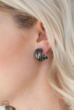 Dining Out - Black - Paparazzi Clip-on Earrings #410 (D)