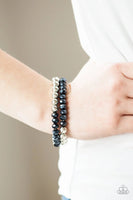 Paparazzi - Chroma Color - Blue Stretchy Bracelet #4281 (D)