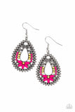 Atta-GALA - Pink - Paparazzi Earrings