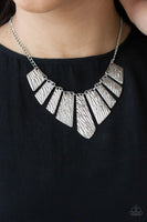 Paparazzi - Texture Tigress - Silver Necklace #862 (D)