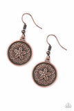 Seeing Star Lillies - Copper - Paparazzi Earrings