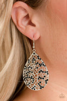 Hustle and Bustle - Black - Paparazzi Earrings #536 (D)