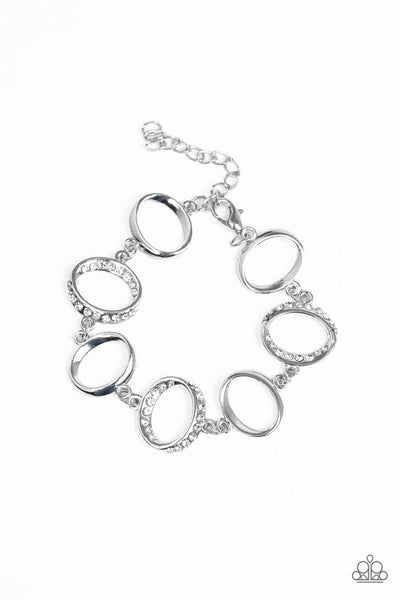Beautiful Inside and Out - White - Paparazzi Clasp Bracelet #391 (D)