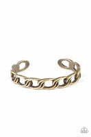 LINK Tank - Brass - Paparazzi Cuff Bracelet