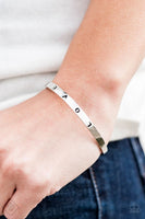 Love to Love - Silver - Paparazzi Inspirational Cuff Bracelet Fashion Fix #2260