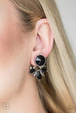 Paparazzi - Radically Royal - Black Double Post Earrings