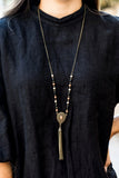 Soul Quest - Brass - Paparazzi Necklace Fashion Fix #4693 (D)