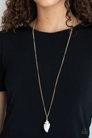 Breaking Out Of My Shell - Gold - Paparazzi Necklace