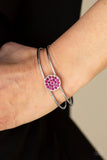 Paparazzi - Dial Up The Dazzle - Pink Cuff Bracelet