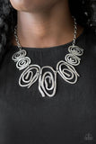 My Cave Is Your Cave - Silver - Paparazzi Necklace #2304