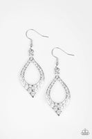Finest First Lady - White - Paparazzi Earrings #108