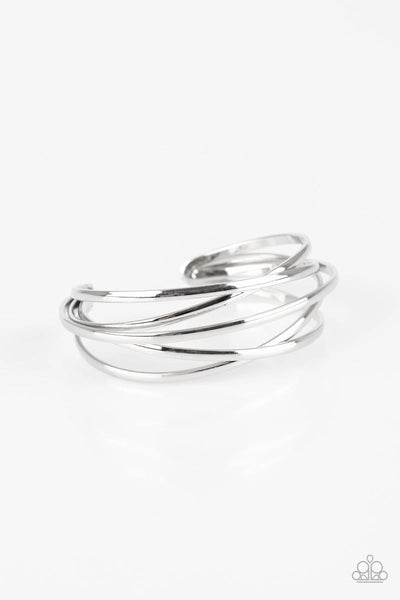 Modest Goddess - Silver - Paparazzi Cuff Bracelet #2625