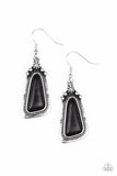 Sahara Solitude - Black - Paparazzi Earrings