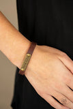 Love Life - Brass - Paparazzi Inspirational Snap Bracelet