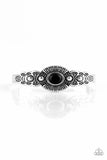 Wide Open Mesas - Black - Paparazzi Cuff Bracelet