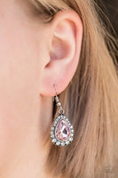 Paparazzi - Ready, Set, GLOW! - Pink Earrings #137 (D)