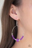 Retro Rural - Purple - Paparazzi Earrings