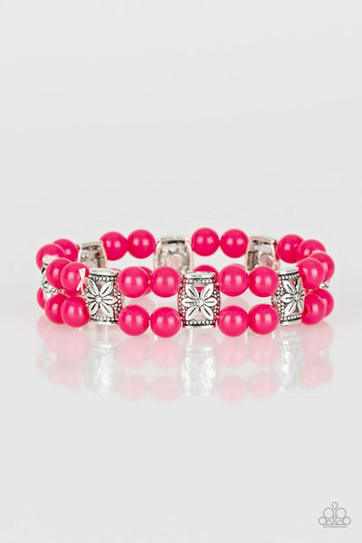 Daisy Debutante - Pink - Paparazzi Stretchy Bracelet #4692 (D)